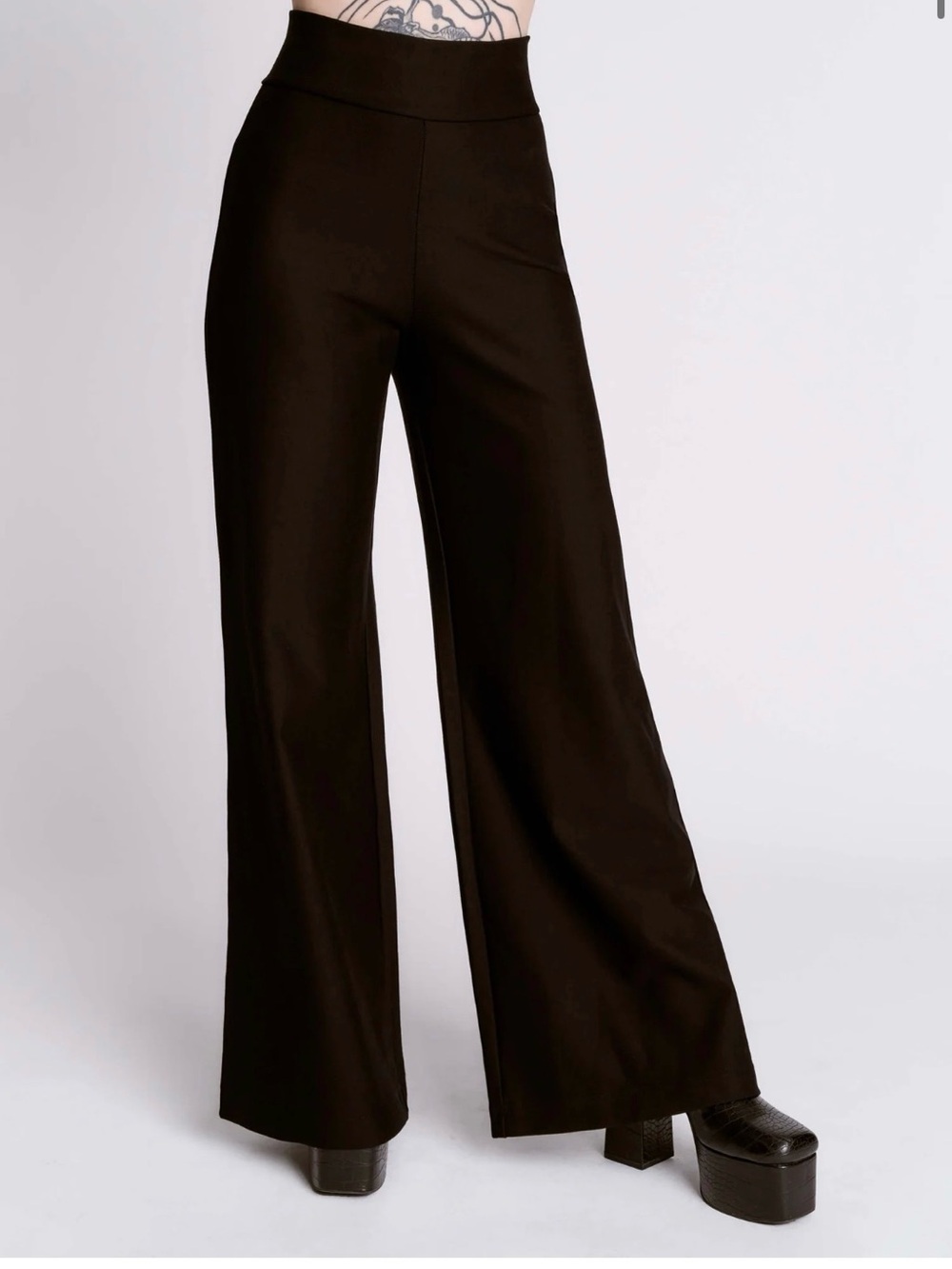 Midnight Hour High-Waist Ponte Wide-Leg Pants goth dark academia fall witchy